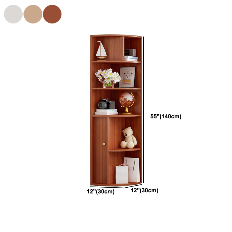 Contemporary Vertical Book Shelf Engineered Wood Closed Back Bookcase Clearhalo 'Bookcases' 'furn' 'furn_bookcases' 'Furniture' 'Office Furniture' 5694241