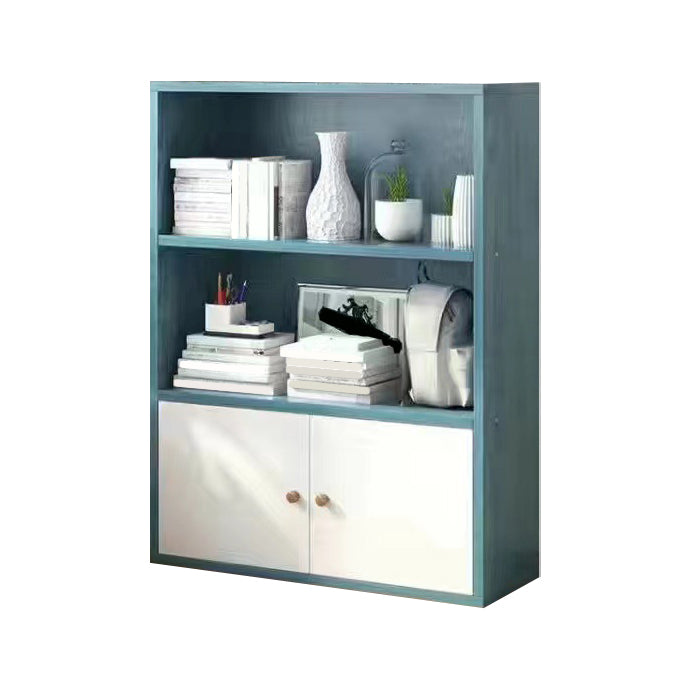 Libreria di legno artificiale scandinavo 9 "libreria standard di casa larga