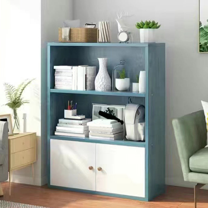 Libreria di legno artificiale scandinavo 9 "libreria standard di casa larga