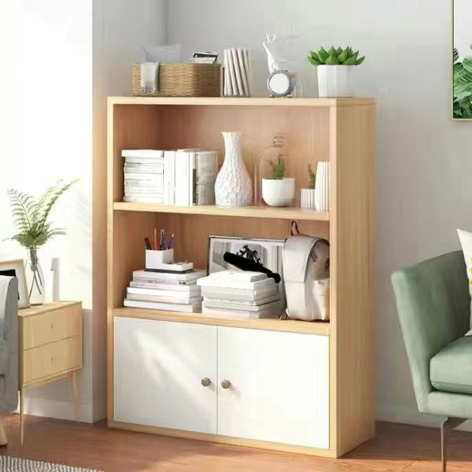 Libreria di legno artificiale scandinavo 9 "libreria standard di casa larga