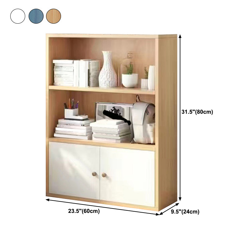 Libreria di legno artificiale scandinavo 9 "libreria standard di casa larga