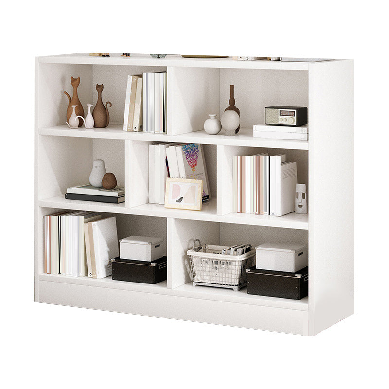 39.4" H X 9.1"W Engineered Wood Bookcase Modern Closed Back Standard Book Shelf 31.5"L x 9.1"W x 39.4"H White Clearhalo 'Bookcases' 'furn' 'furn_bookcases' 'Furniture' 'Office Furniture' 5694278