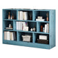 39.4" H X 9.1"W Engineered Wood Bookcase Modern Closed Back Standard Book Shelf 47.2"L x 9.1"W x 39.4"H Blue Clearhalo 'Bookcases' 'furn' 'furn_bookcases' 'Furniture' 'Office Furniture' 5694290