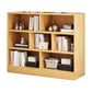 39.4" H X 9.1"W Engineered Wood Bookcase Modern Closed Back Standard Book Shelf 31.5"L x 9.1"W x 39.4"H Light Wood Clearhalo 'Bookcases' 'furn' 'furn_bookcases' 'Furniture' 'Office Furniture' 5694293
