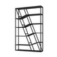Modern Metal Bookcase Open Shelf Bookshelf for Living Room 70.9" H X 11.8" W Black Clearhalo 'Bookcases' 'furn' 'furn_bookcases' 'Furniture' 'Office Furniture' 5694312
