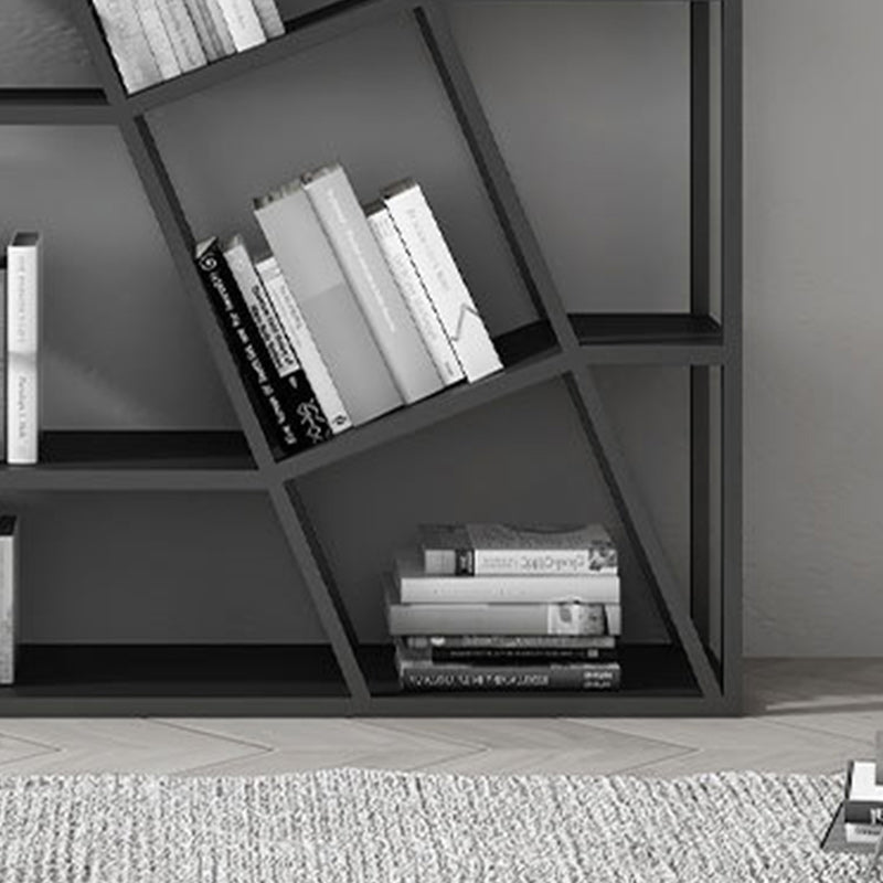 Modern Metal Bookcase Open Shelf Bookshelf for Living Room 70.9" H X 11.8" W Clearhalo 'Bookcases' 'furn' 'furn_bookcases' 'Furniture' 'Office Furniture' 5694314