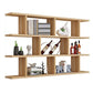 Contemporary Engineered Wood Bookcase Wall Mounted Book Shelf for Office