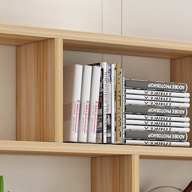 Contemporary Engineered Wood Bookcase Wall Mounted Book Shelf for Office