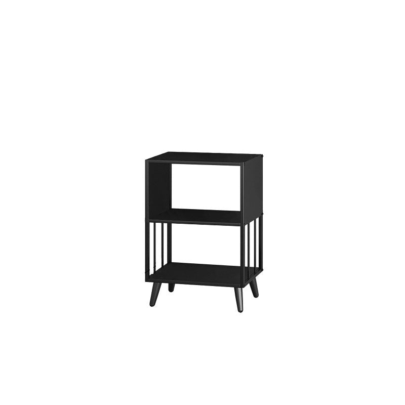 12 "W Black Iron Frame Bookshelf Modern Open Storage Bookcase per Home Office