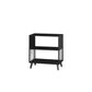 12 "W Black Iron Frame Bookshelf Modern Open Storage Bookcase per Home Office
