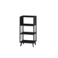12 "W Black Iron Frame Bookshelf Modern Open Storage Bookcase per Home Office