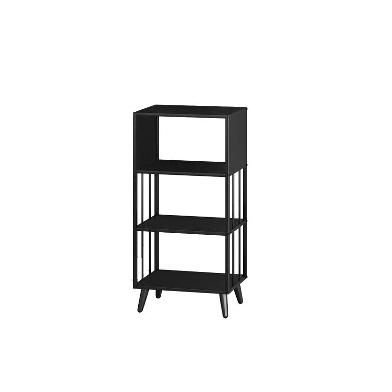 12 "W Black Iron Frame Bookshelf Modern Open Storage Bookcase per Home Office