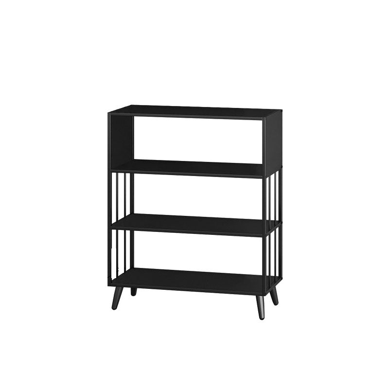 12 "W Black Iron Frame Bookshelf Modern Open Storage Bookcase per Home Office