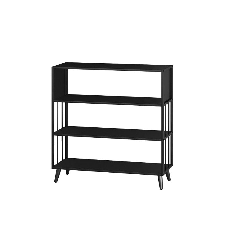 12 "W Black Iron Frame Bookshelf Modern Open Storage Bookcase per Home Office