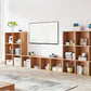 11.8 "W Bibliothèque de stockage fermé moderne en bois en bois pour le bureau à domicile