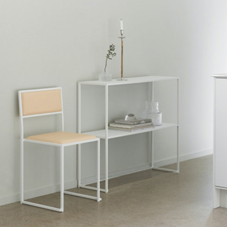 Tavolo console contemporanea di ferro con base di slitta per la base di accento Hall