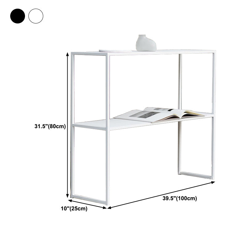 Tavolo console contemporanea di ferro con base di slitta per la base di accento Hall