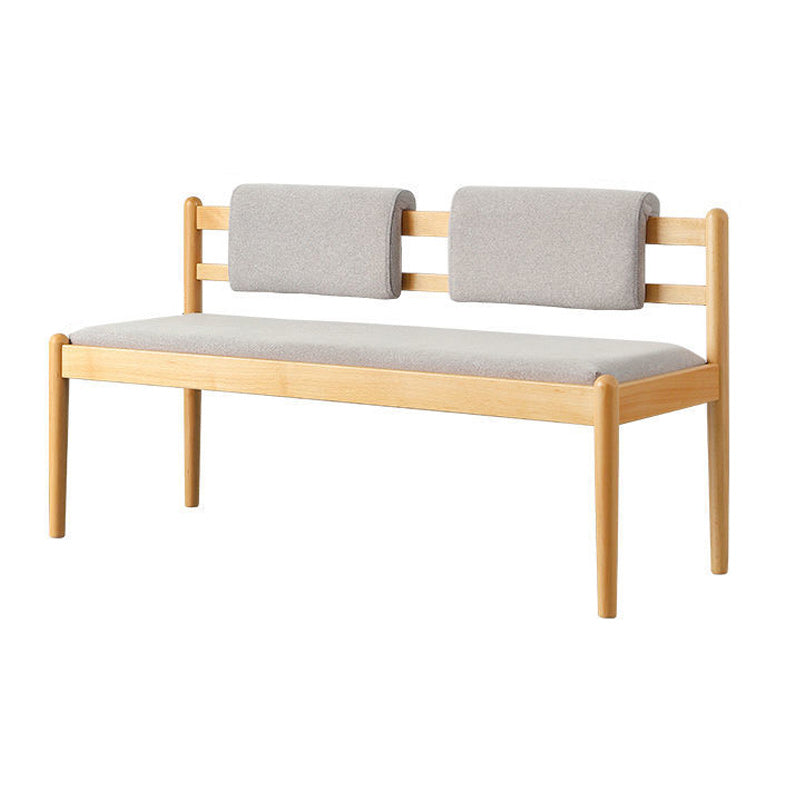 25.5 Inch H Beech Wood Modern Bedroom Seating Bench With Straight Legs 41"L x 17.5"W x 25.5"H Natural Clearhalo 'Benches' 'Chairs & Seating' 'furn' 'furn_benches' 'Furniture' 'Living Room Furniture' 5694729