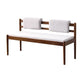 25.5 Inch H Beech Wood Modern Bedroom Seating Bench With Straight Legs 57"L x 17.5"W x 25.5"H Nut-Brown Clearhalo 'Benches' 'Chairs & Seating' 'furn' 'furn_benches' 'Furniture' 'Living Room Furniture' 5694734