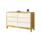 16" W Solid Wood Storage Chest Dresser Modern Storage Chest with 5 / 6 / 9 Drawers Natural Wood White 6 Clearhalo 'Bedroom Furniture' 'Dressers & Chests' 'dressers_chests' 'furn' 'furn_dressers_chests' 'Furniture' 5694759