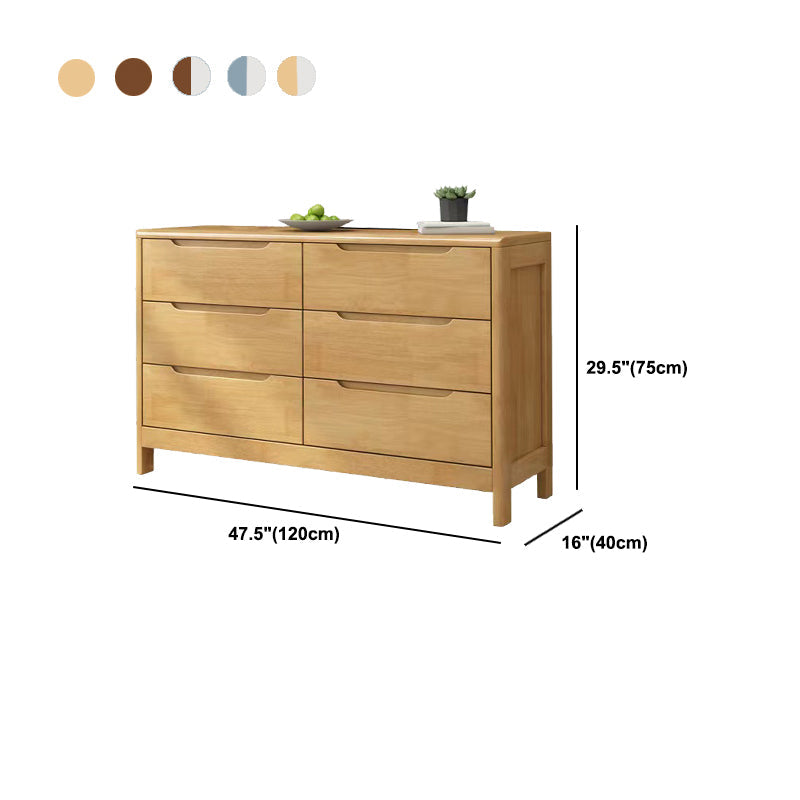 16" W Solid Wood Storage Chest Dresser Modern Storage Chest with 5 / 6 / 9 Drawers Clearhalo 'Bedroom Furniture' 'Dressers & Chests' 'dressers_chests' 'furn' 'furn_dressers_chests' 'Furniture' 5694762