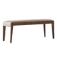 16" W Modern Seating Bench Cushioned Solid Wood Ottoman Bench Clearhalo 'Benches' 'Chairs & Seating' 'furn' 'furn_benches' 'Furniture' 'Living Room Furniture' 5694768