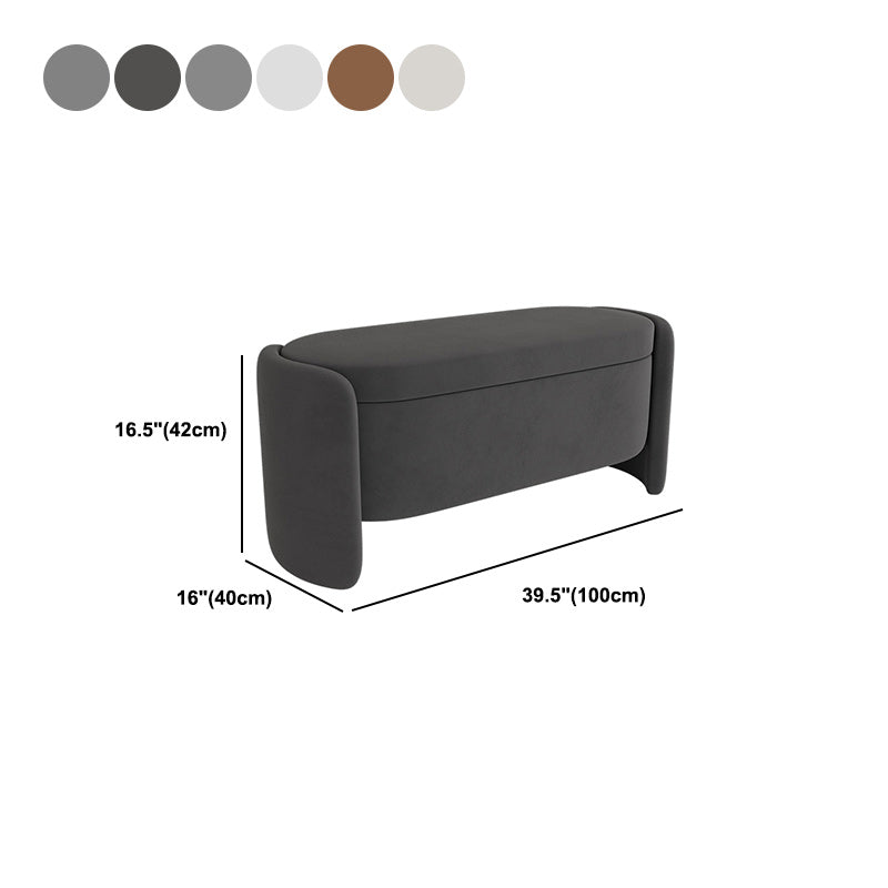 Modern Cushioned Bench Faux Leather Foam Bench for Home Office Clearhalo 'Benches' 'Chairs & Seating' 'furn' 'furn_benches' 'Furniture' 'Living Room Furniture' 5694805