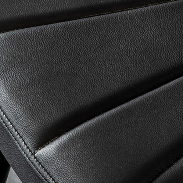 Scandinavian Metal Stool Leather Upholstered Counter Stool in Matte Finish for Indoor Clearhalo 'Bar Furniture' 'Bar Stools' 'bar_stools' 'furn' 'furn_bar_stools' 'Furniture' 'Kitchen & Dining Furniture' 5694831