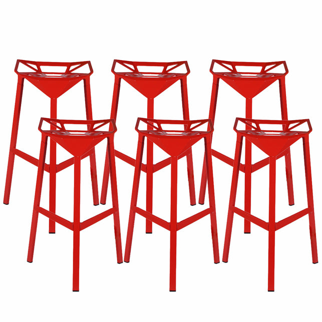 シートとペダル付きのモダンアームレスバックレストカウンタースツール鉄ミルクティーショップバースツール