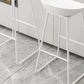 Taburete moderno de contador de respaldo de la cocina de hierro con asiento acrílico