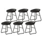 Modern Backrest Counter Stool Iron Kitchen Bar Stool with Acrylic Seat