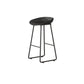 Modern Backrest Counter Stool Iron Kitchen Bar Stool with Acrylic Seat