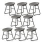 Modern Backrest Counter Stool Iron Kitchen Bar Stool with Acrylic Seat