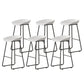 Modern Backrest Counter Stool Iron Kitchen Bar Stool with Acrylic Seat