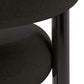 Contemporary Fabric Cushion Metal Barstool with 4 Legs in Matte Finish for Indoor
