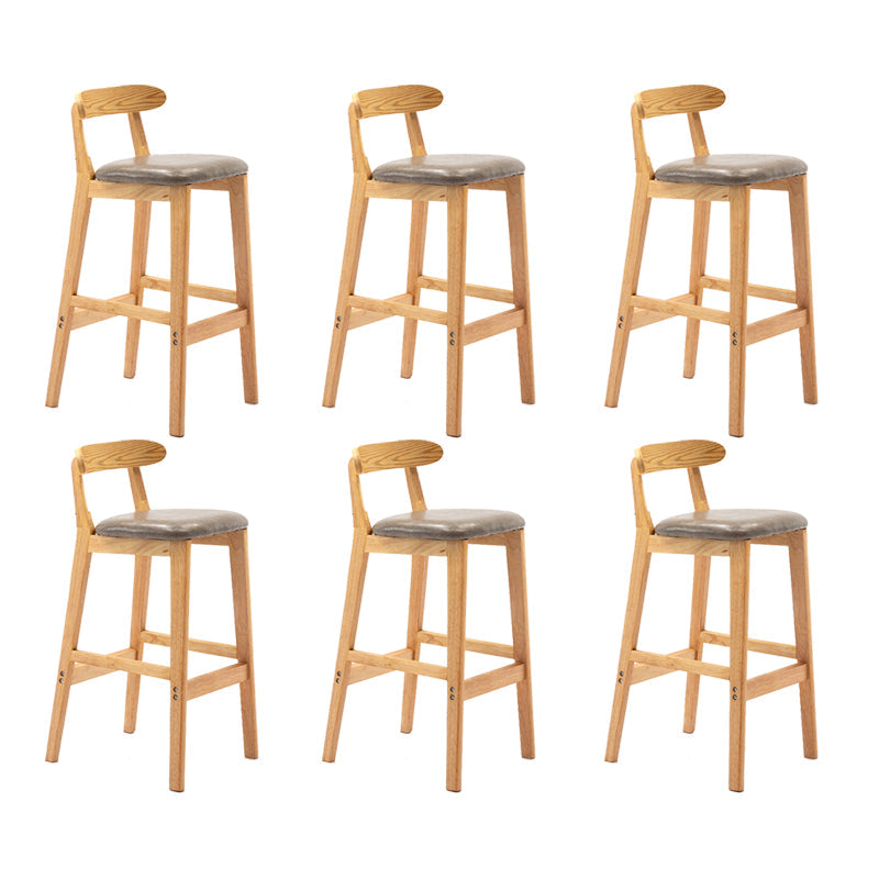 Scandinavian Wood Stool Fabric Cushion in Matte Finish for Indoor