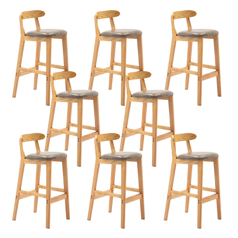 Scandinavian Wood Stool Fabric Cushion in Matte Finish for Indoor