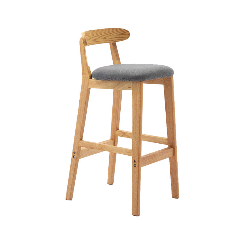 Scandinavian Wood Stool Fabric Cushion in Matte Finish for Indoor