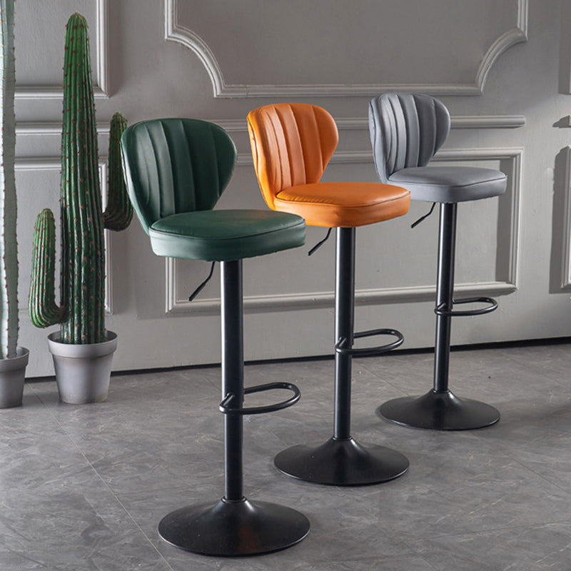 Hedendaagse faux lederen aanrechtkrukstof kussen in matte afwerking voor thuis