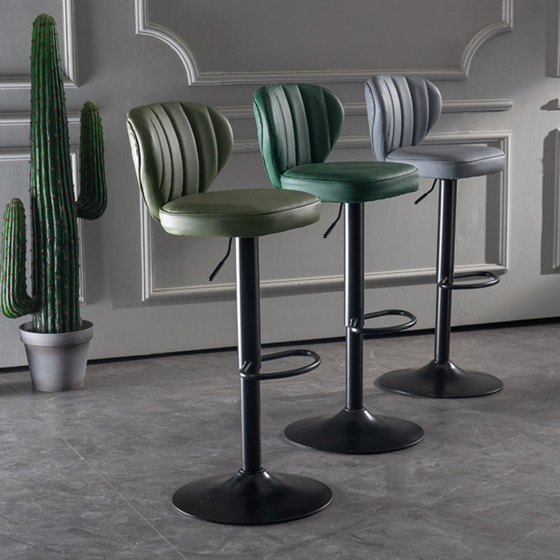 Hedendaagse faux lederen aanrechtkrukstof kussen in matte afwerking voor thuis