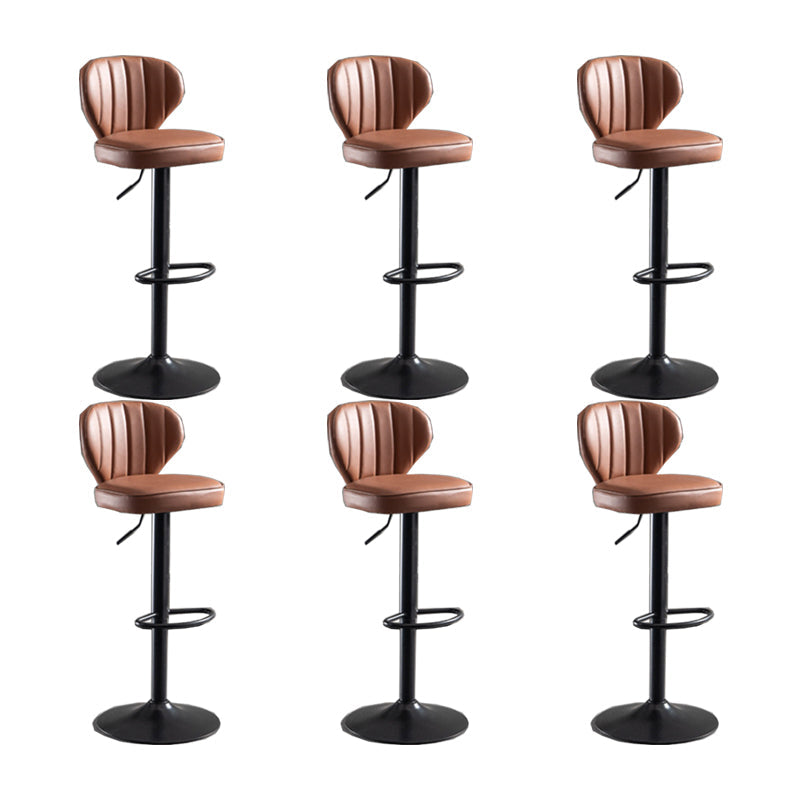 Hedendaagse faux lederen aanrechtkrukstof kussen in matte afwerking voor thuis