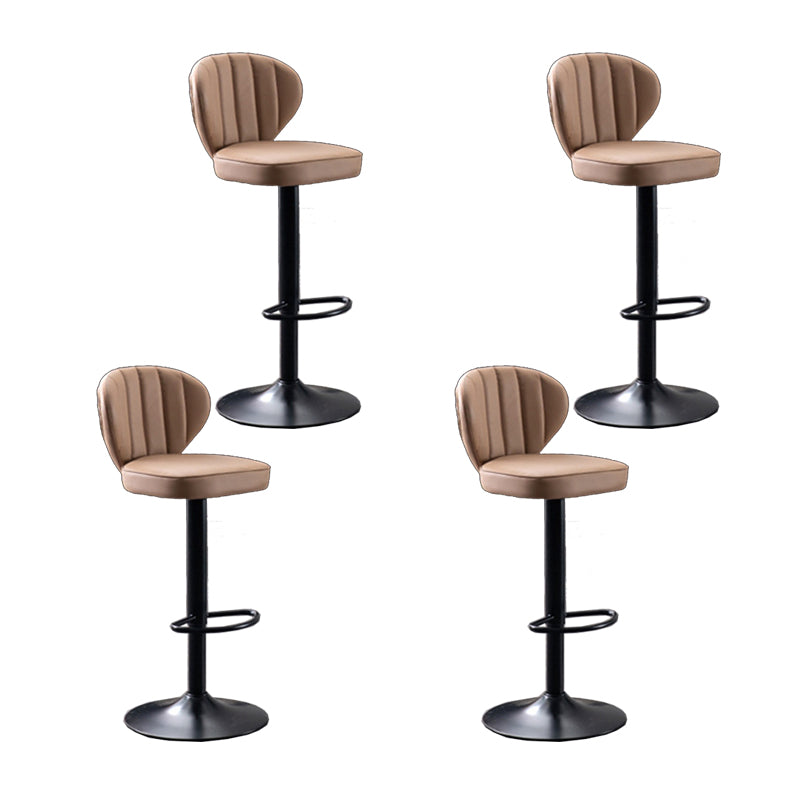 Hedendaagse faux lederen aanrechtkrukstof kussen in matte afwerking voor thuis