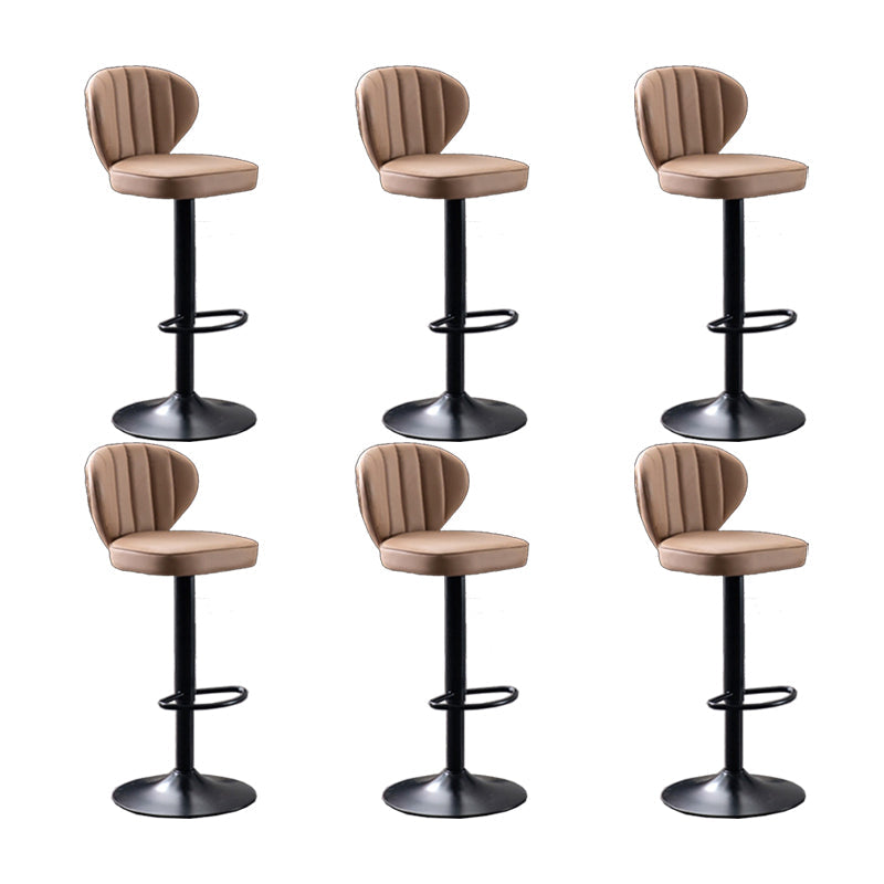 Hedendaagse faux lederen aanrechtkrukstof kussen in matte afwerking voor thuis