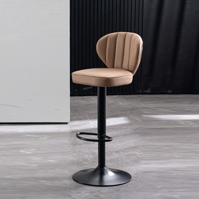 Hedendaagse faux lederen aanrechtkrukstof kussen in matte afwerking voor thuis