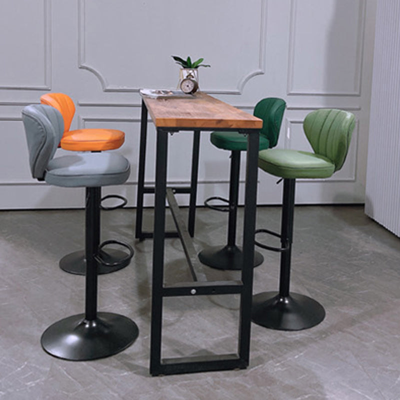 Hedendaagse faux lederen aanrechtkrukstof kussen in matte afwerking voor thuis