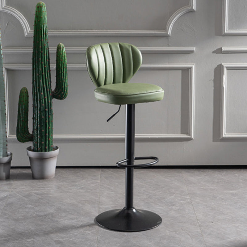 Hedendaagse faux lederen aanrechtkrukstof kussen in matte afwerking voor thuis