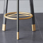 Glam Metal Barstool Faux Leather Footrest Stool in Matte Finsih for Indoor Clearhalo 'Bar Furniture' 'Bar Stools' 'bar_stools' 'furn' 'furn_bar_stools' 'Furniture' 'Kitchen & Dining Furniture' 5695940
