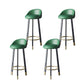 Glam Metal Barstool Faux Leather Footrest Stool in Matte Finsih for Indoor Green 4 Piece Set Clearhalo 'Bar Furniture' 'Bar Stools' 'bar_stools' 'furn' 'furn_bar_stools' 'Furniture' 'Kitchen & Dining Furniture' 5695951