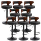 Contemporary Metal Stool PU Leather Barstools in Matte Finish for Home