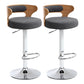 Contemporary Metal Stool PU Leather Barstools in Matte Finish for Home